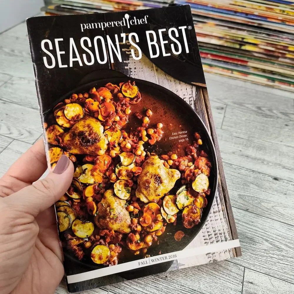 Pampered Chef Seasons‎ Best 2016 Fall Winter Cookbook Booklet Recipes